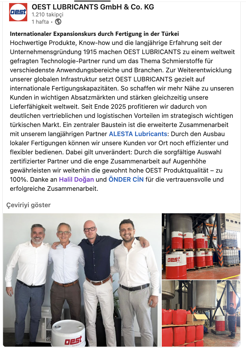 OEST LOCAL PRODUCTION